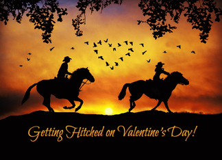 Valentine's Day Wedding, Getting Hitched on Valentine's Day Riding