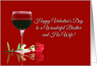 Happy Valentine’s Day to My Wonderful Brother and His Wife card
