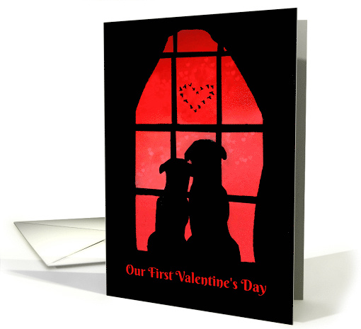 Our First Valentine's Day Together Cute Romantic card (1509476)
