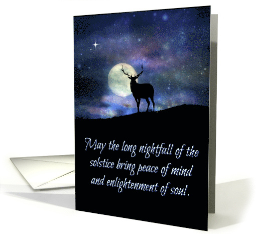 Winter Solstice Elk and Moon, Yule, Long Night of the... (1525044)