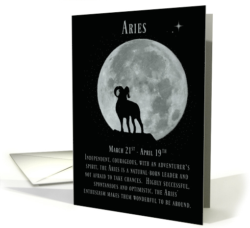 Aries Birthday Card, March Birthday, April Birthday,... (1556472)