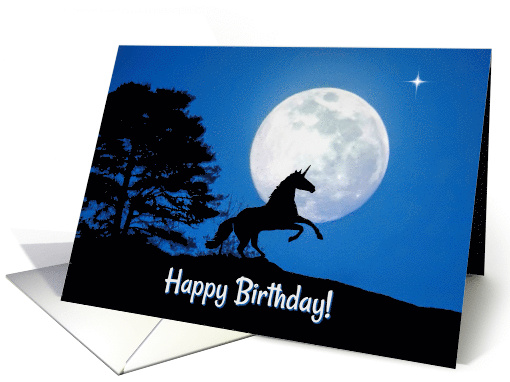 Unicorn Happy Birthday Card, Amazing, Unique, Special... (1557900)