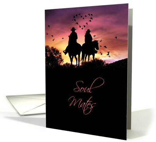 Country Western Soul Mates, Love Romance I Love You card (1559564)