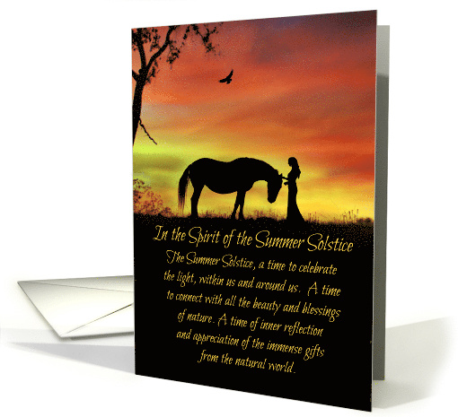 The Summer Solstice WIth Horse, Raven and Maiden... (1560296)