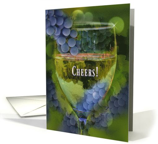 Fun Wine Themed Cheers Happy Birthday card (1561962)