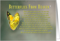 Butterflies From Heaven Sympathy Grieving Support card
