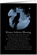 Native American Inspired Owl Winter Solstice Blessings card