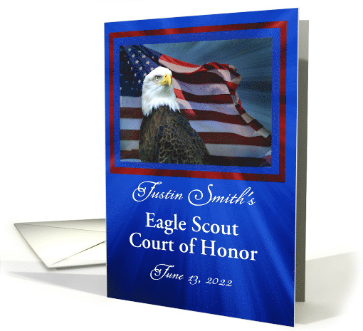 Custom Eagle Scout Court Of Honor Eagle and American Flag... (1567456)