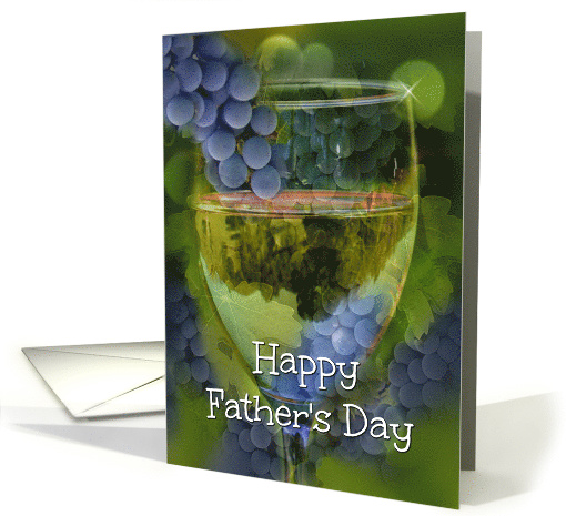 Pretty Wine Vineyard Themed Happy Father's Day card (1569514)
