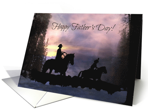 Country Western Cowboy Happy Father's Day card (1569530)