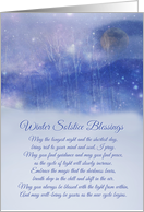 Solstice Night Winter Solstice Blessing With Moon Aspen and Snow card