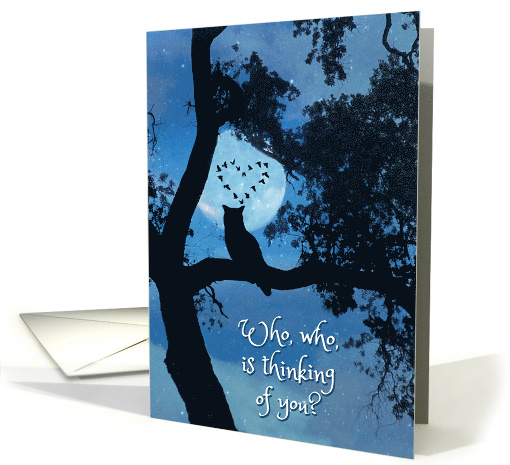 Owl and Moon Thinking of You card (1579732)