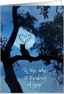 Owl and Moon Thinking of You card