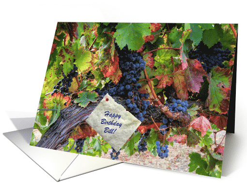 Wine Vineyard Happy Birthday Custom card (1580430)