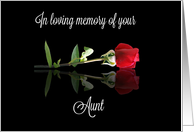 Sympathy for Loss of Aunt Rose card