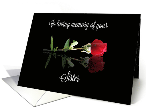 Sympathy for Loss of Sister Rose card (1593896)