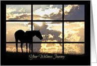 Horse Get Well, Wellness Journey, Holistic Good Intentions Get Well card