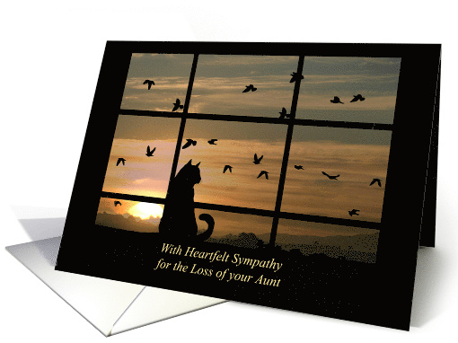 Aunt Sympathy with Cat in Window card (1617642)