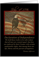 4th of July Independence Day Distressed Flag and Eagle card