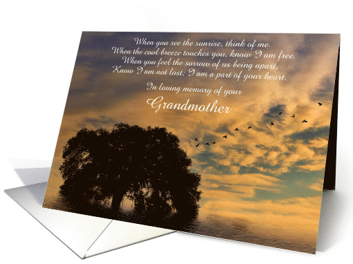 Spiritual Custom Relation Sympathy with Oak Tree and Sunset card