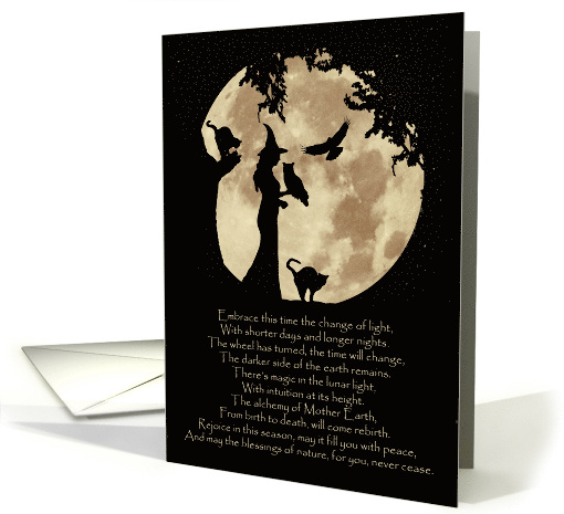 Mabon, Autumn Equinox Blessing and Poem with Wicca Witch,... (1632192)