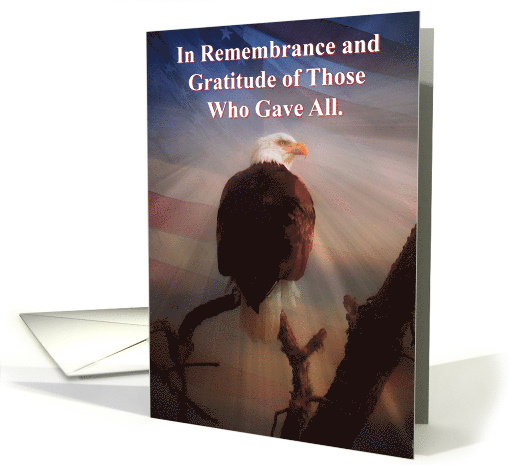 Memorial Day Remembrance and Gratitude Bald Eagle and... (1675304)