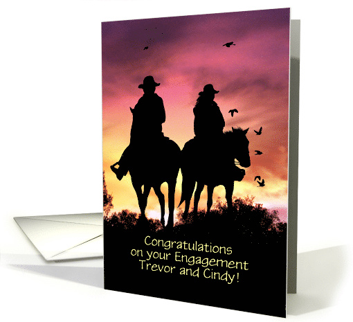 Custom Congratulations on Engagement Country Western... (1677630)