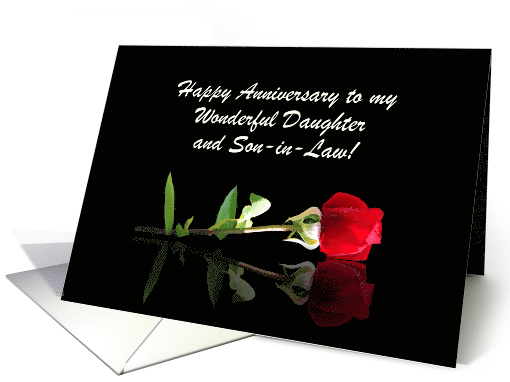 Happy Anniversary Custom Cover with Red Rose Daughter and... (1682908)