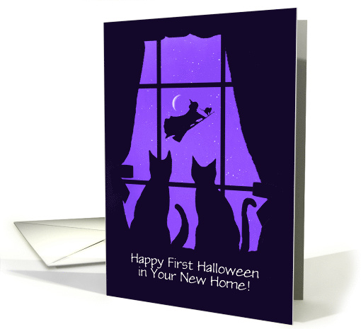 Happy 1st Halloween in Your New Home Two Cats in the... (1686444)