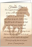 Horse Sympathy with Spiritual Poem done in Sepia Tones card