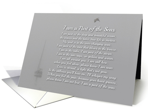 Sympathy Nautical Spiritual Burial At Sea card (1689842)