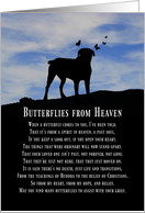 Sympathy Spiritual Poem Dog with Butterflies card