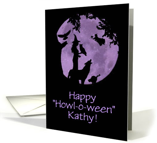 Custom Halloween with Witches Wolf Cats Ravens and Owl... (1703914)