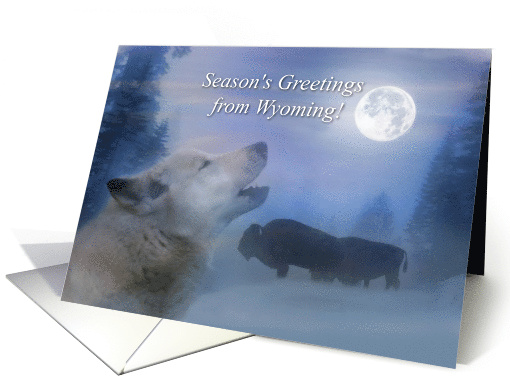 Wyoming Seasons Greetings Wildlife in the Wilderness... (1711840)