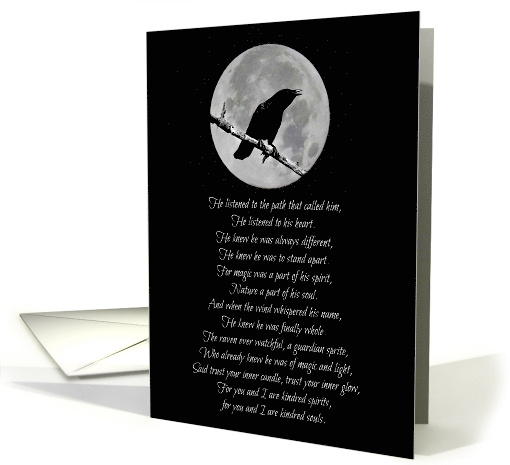 Wiccan Inspired Happy Birthday with Raven or Crow and... (1722372)