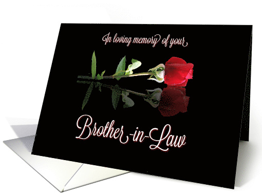 Sympathy for loss of Brother in Law card (1723202)