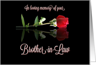 Sympathy for loss of Brother in Law card