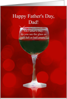 Dad Funny Happy Father’s Day with Red Wine card