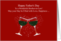 Brother in Law Happy Fathers Day with Wine card