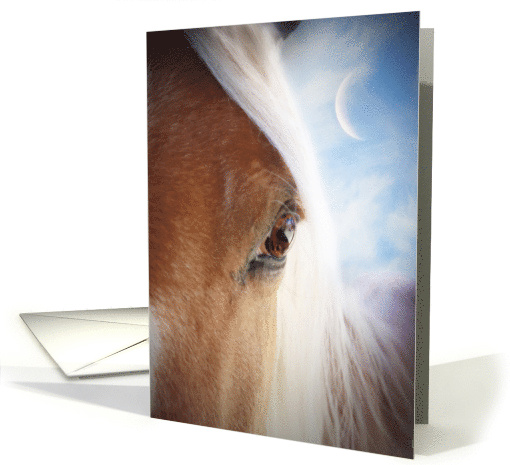 Horse and Crescent Moon Thinking of You card (1734020)