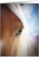 Horse and Crescent Moon Thinking of You card