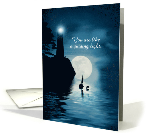 Thank You Light House and Sailboat with Dolphin and Moon... (1734104)