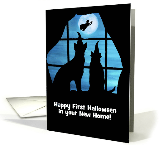1st Halloween in New Home Custom Cover with Witch Cats... (1734200)