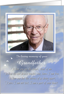 Sympathy Custom Photo For Family Relation or Grandfather Spiritual card