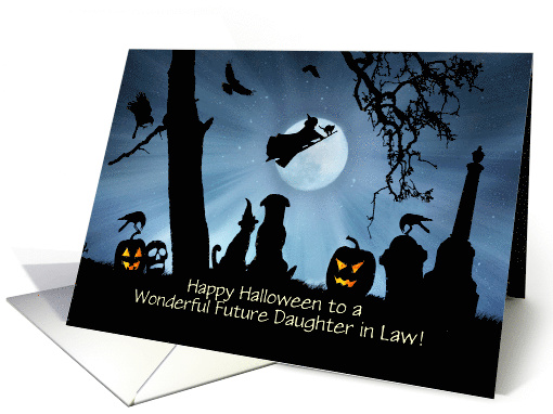 Future Daughter in Law Happy Halloween with Cute Animals Custom card