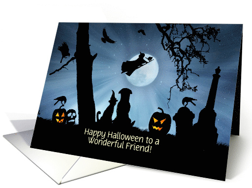 Friend Cute Custom Halloween Cat and Dog and Haunted... (1735772)
