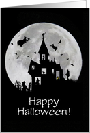 Happy Halloween from Our House to Yours Haunted House Cute Custom card