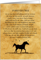 Sympathy Metaphysical Spiritual on Parchment Look with Horse and Birds card