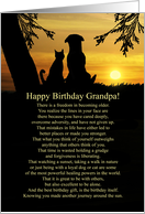 Grandpa Happy Birthday Tribute to Grandfather and Getting Older card