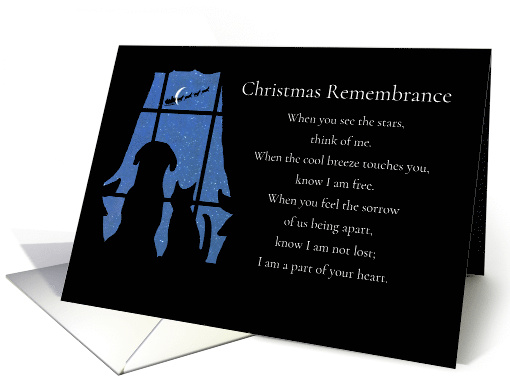 Christmas Remembrance Spiritual Poem Holiday Sympathy card (1744054)